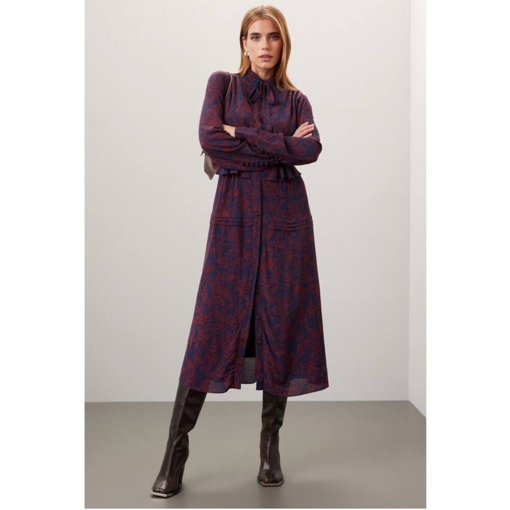 Jason Wu Floral Midi Shirt Dress